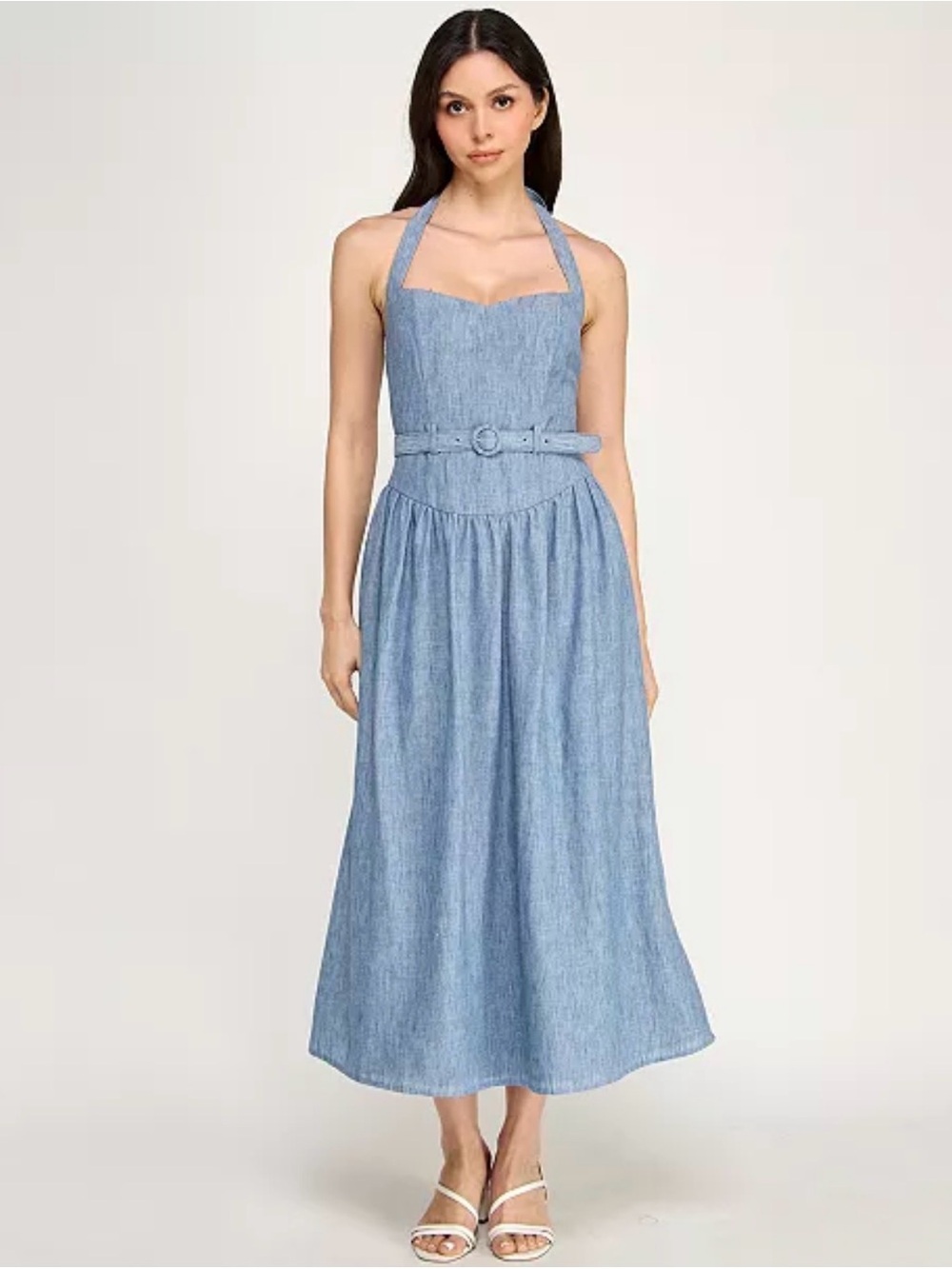 Row A Halter Midi Dress - S NWT
